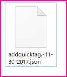 AddQuicktagの設定ファイルのエクスポート方法の説明画像3